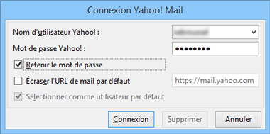 Paramètres du compte Yahoo! Mail