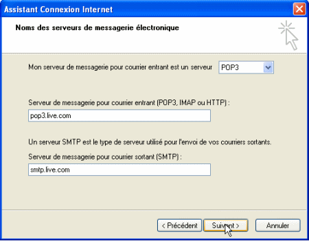 Assistant connexion Internet