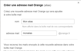 Choisir l'alias Orange