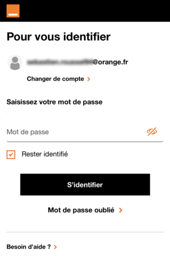 Orange mobile - identification