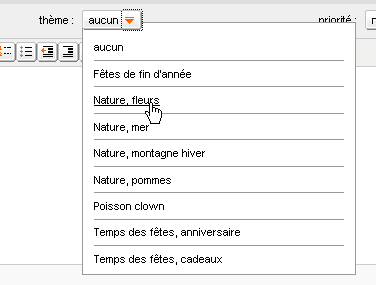 Choix du papier à lettres