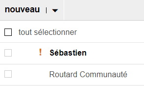 Priorité dans la liste des messages Orange