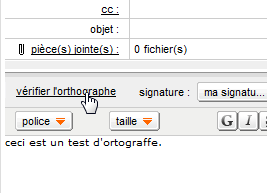 Vérifier l'orthographe