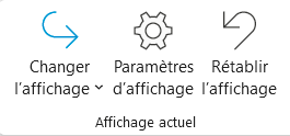 Changer l'affichage Outlook