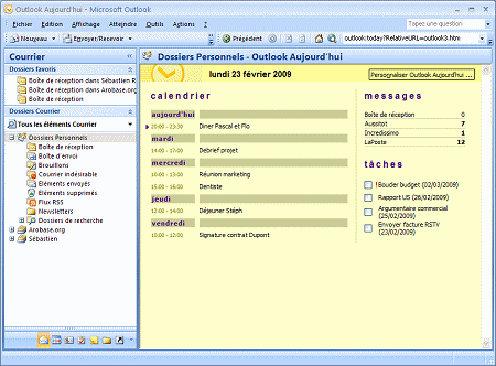 Outlook Aujourd'hui