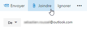 Joindre une pièce jointe - Outlook.com