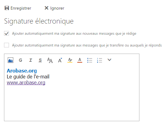 Insérer Automatiquement Une Signature Dans Hotmail