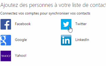 Connexion à Twitter