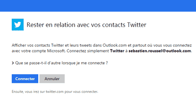 Relation avec Twitter