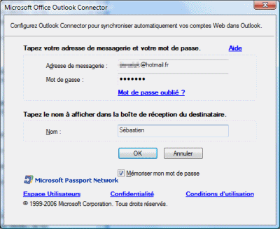 Adresse de messagerie Windows Live