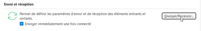 Options d'envoi et de réception