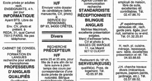 Petites annonces