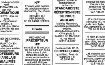 Petites annonces