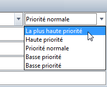 Choix de la priorité