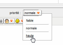 Changer la priorité
