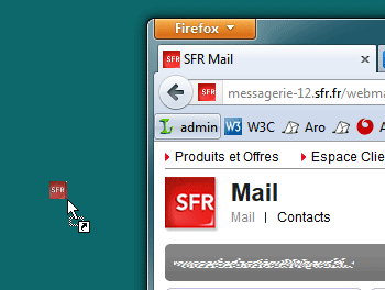 Créer un raccourci vers la messagerie SFR sur le bureau de ...