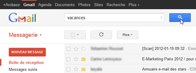 Recherche courrier