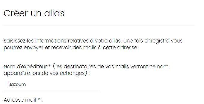 SFR Alias