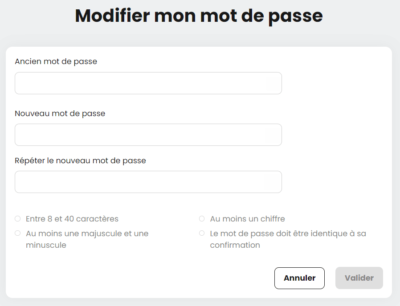 SFR changer le mot de passe