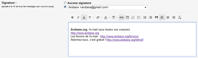 Signature Gmail