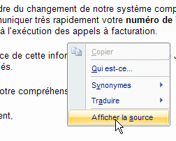 Afficher la source