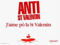 J'aime pô la Saint Valentin