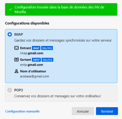 Serveurs Gmail