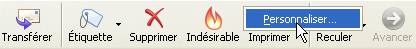Barre d'outils de Thunderbird