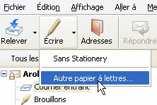 Choix du papier à lettres