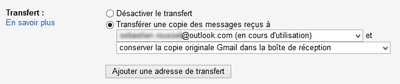 Option de transfert