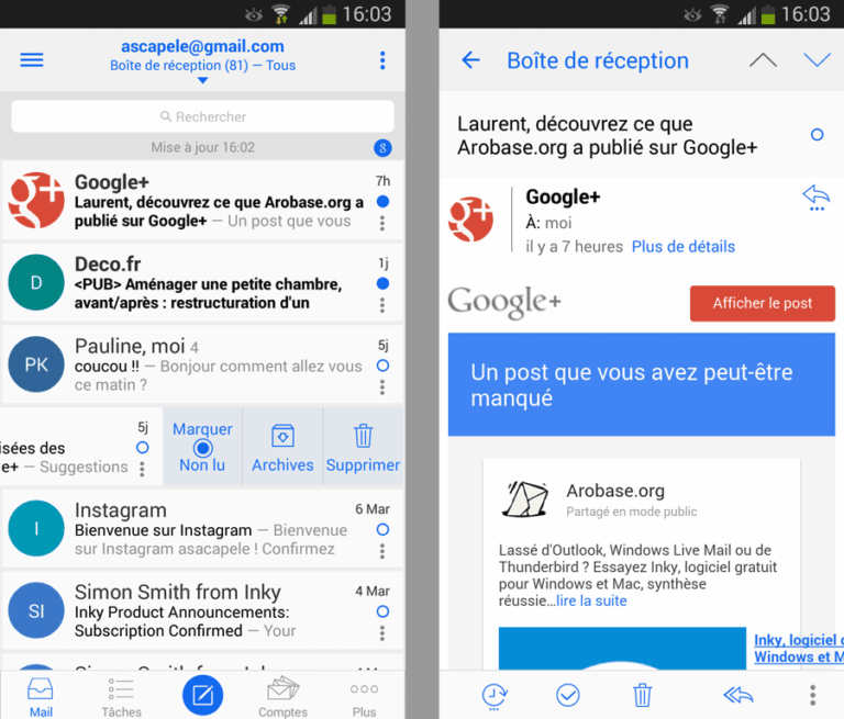 TypeApp pour Android et iOS