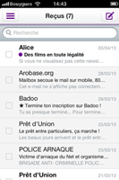 Yahoo Mail pour iPhone