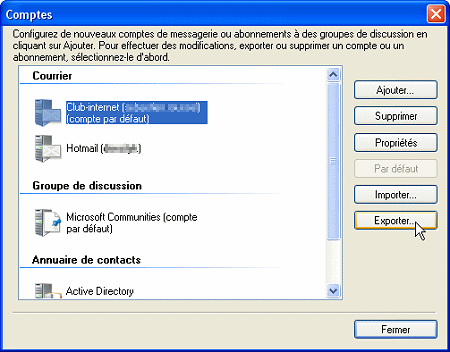 Export Windows Live Mail