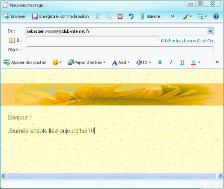 Papier à lettres Tournesol