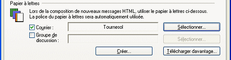Papier à lettre par défaut