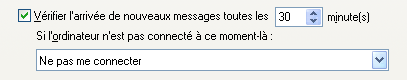 Vérifier l'arrivée de nouveaux messages