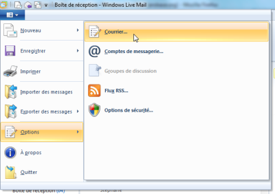 Relever régulièrement le courrier avec Windows Live Mail