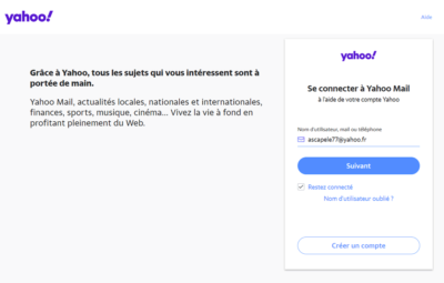 Se connecter à Yahoo Mail