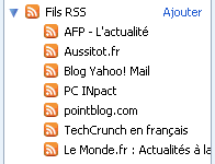 Liste des fils RSS