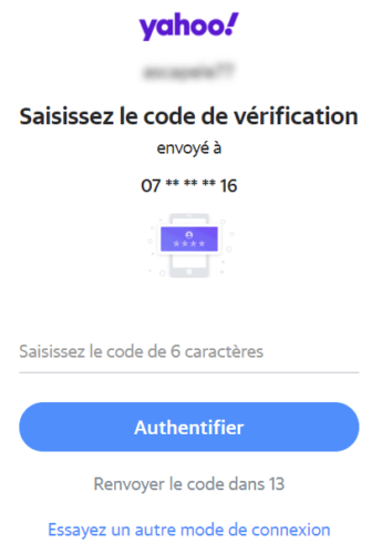 Code de récupération