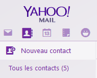 Nouveau contact Yahoo Mail