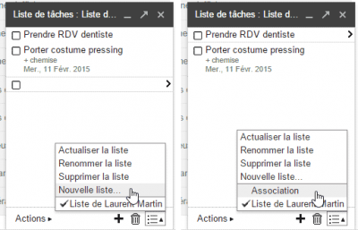 Gmail - nouvelle liste de tâches