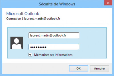 Mot de passe Outlook.com