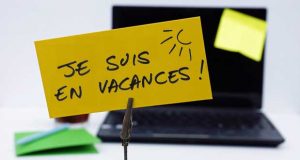 Je suis en vacances