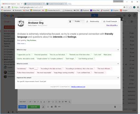 Gmail avec Crystal