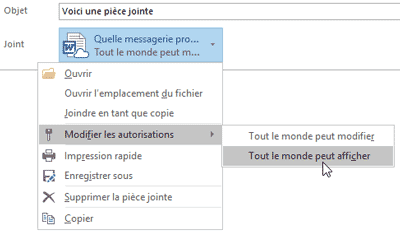 Autorisations de modification