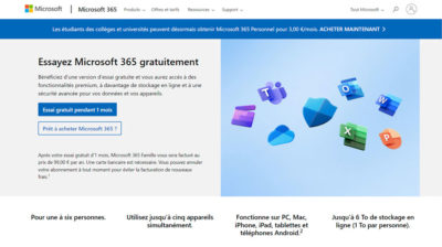 Essai Microsoft 365