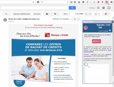 Signalement par SIgnal Spam
