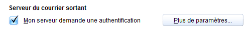 Authentification SMTP IncrediMail