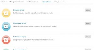 MailChimp - Sign up forms